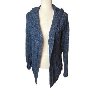 Abercrombie & Fitch Vintage Merino Wool Blend Knit Open Front Cardigan